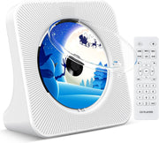 Desktop CD Player Bluetooth 5.0 Speakers FM Radio USB AUX Remote LCD