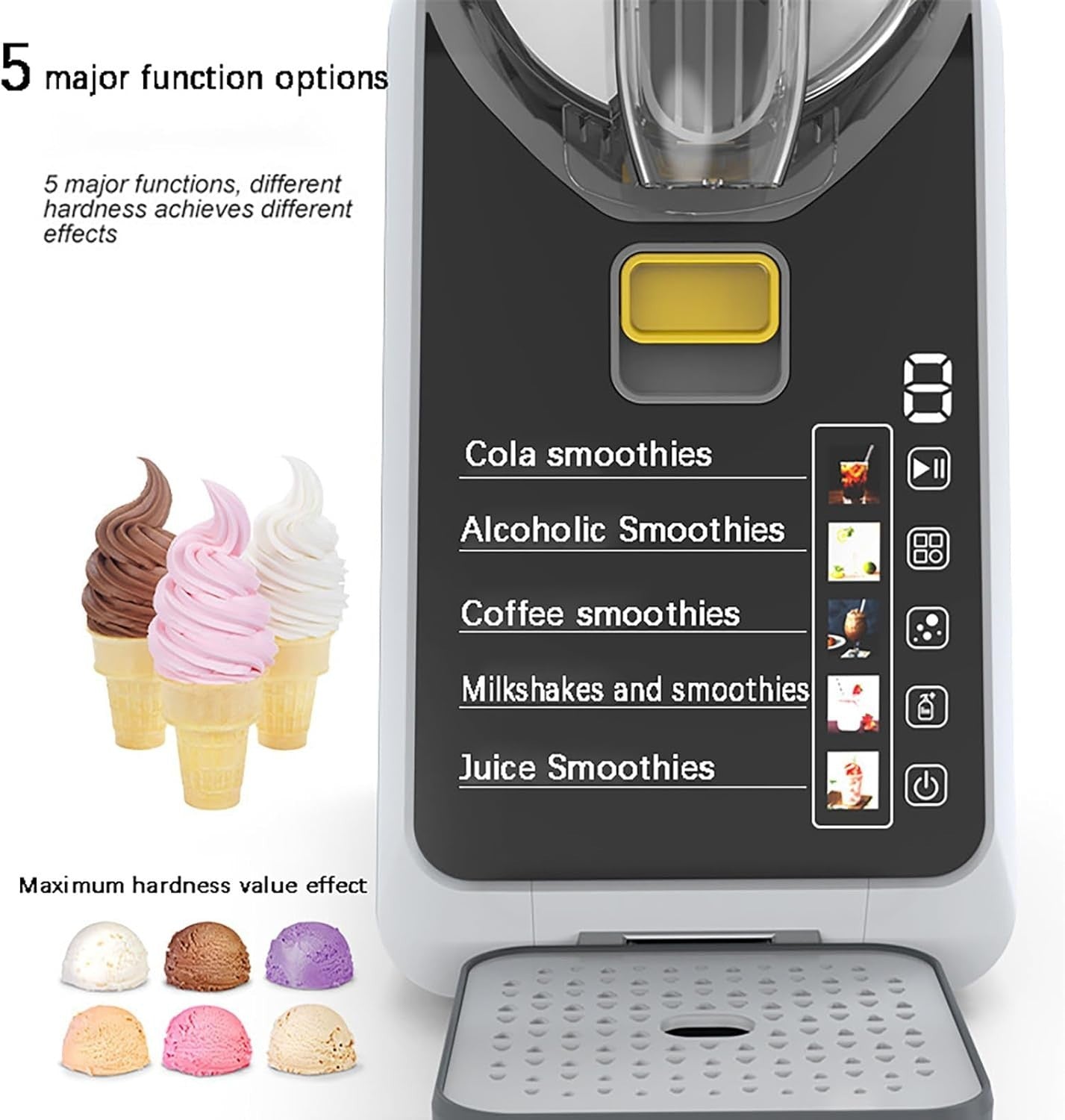Slushie Machine Frozen Drink Maker 2L Auto Clean Fast Cooling 5 Presets