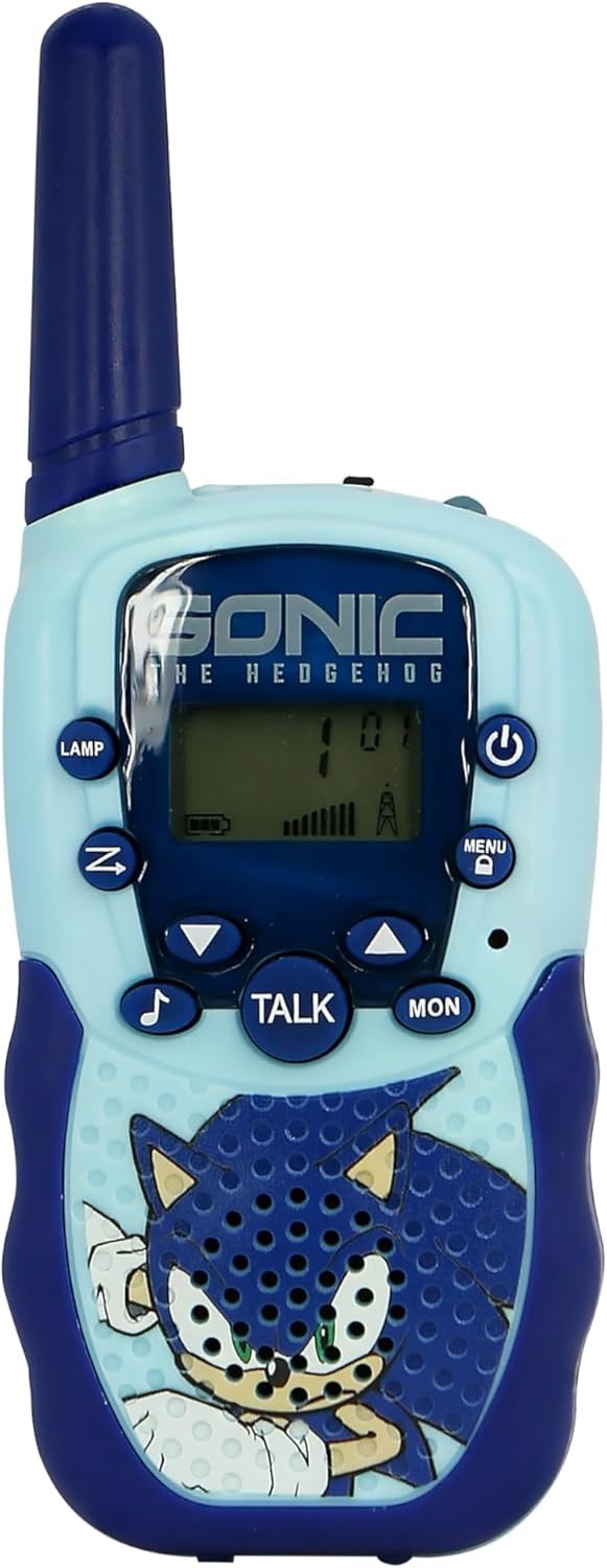 Sonic Walkie Talkies Rechargeable 2 Pack VOX Flashlight Kids Radio