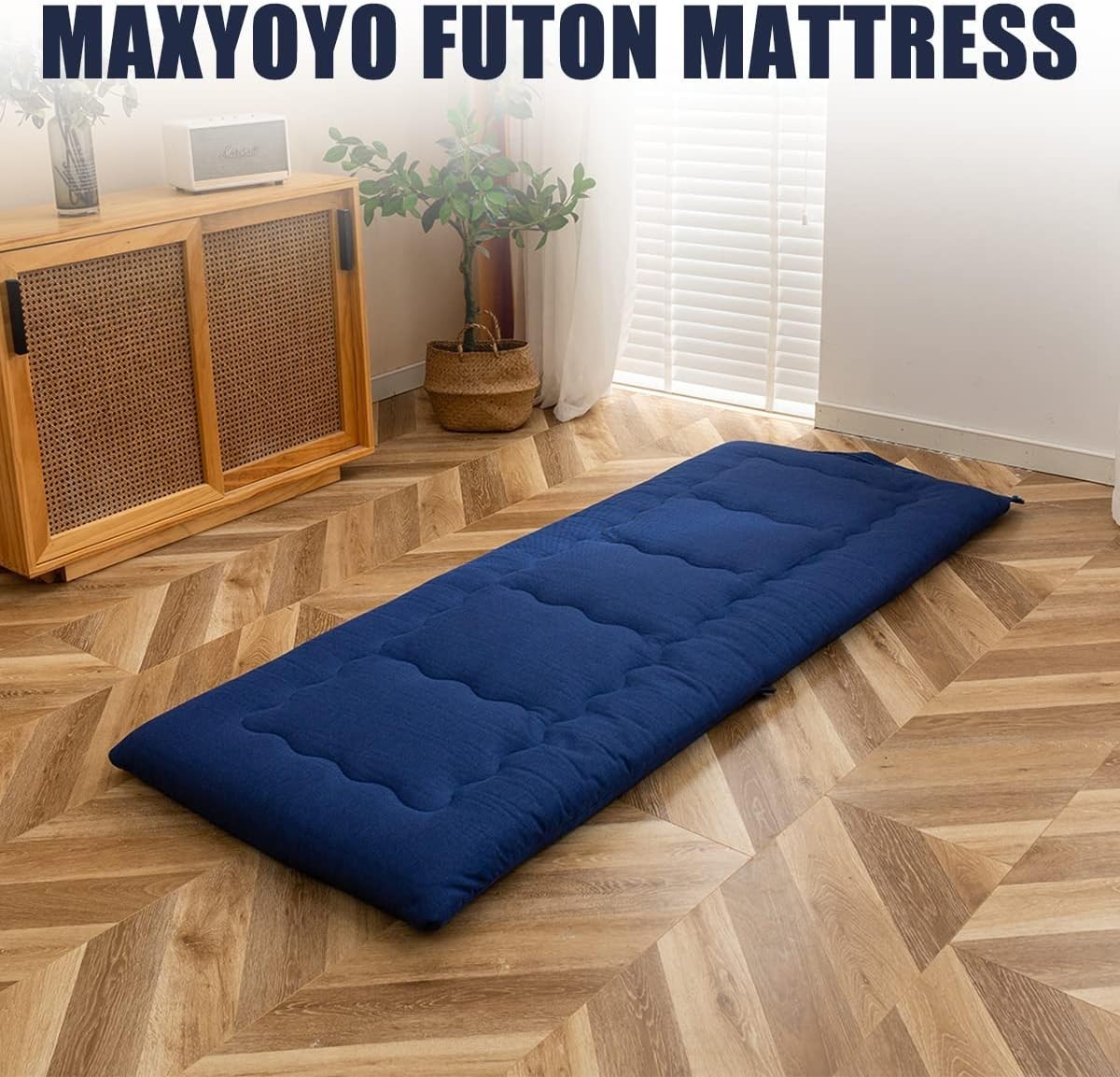 Foldable Futon Mattress Single Waterproof Foam Pad for Indoor Outdoor Use