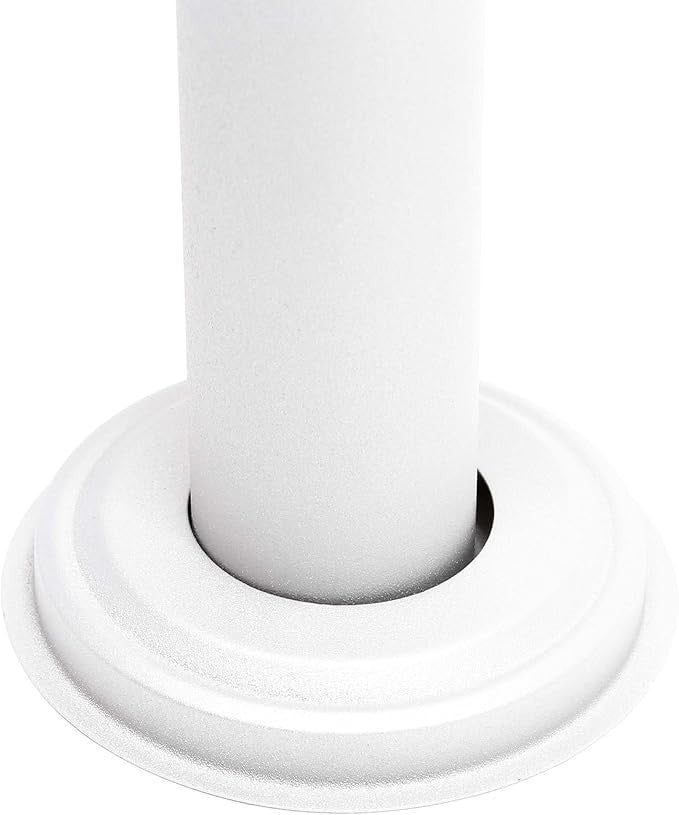 White 3 Door Pillar Letterbox System Lockable Post Mount Mailbox Durable Steel