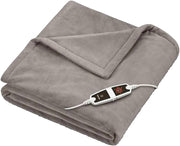 XXL Electric Heated Blanket 200x150cm Auto Shut Off Washable Soft Fleece