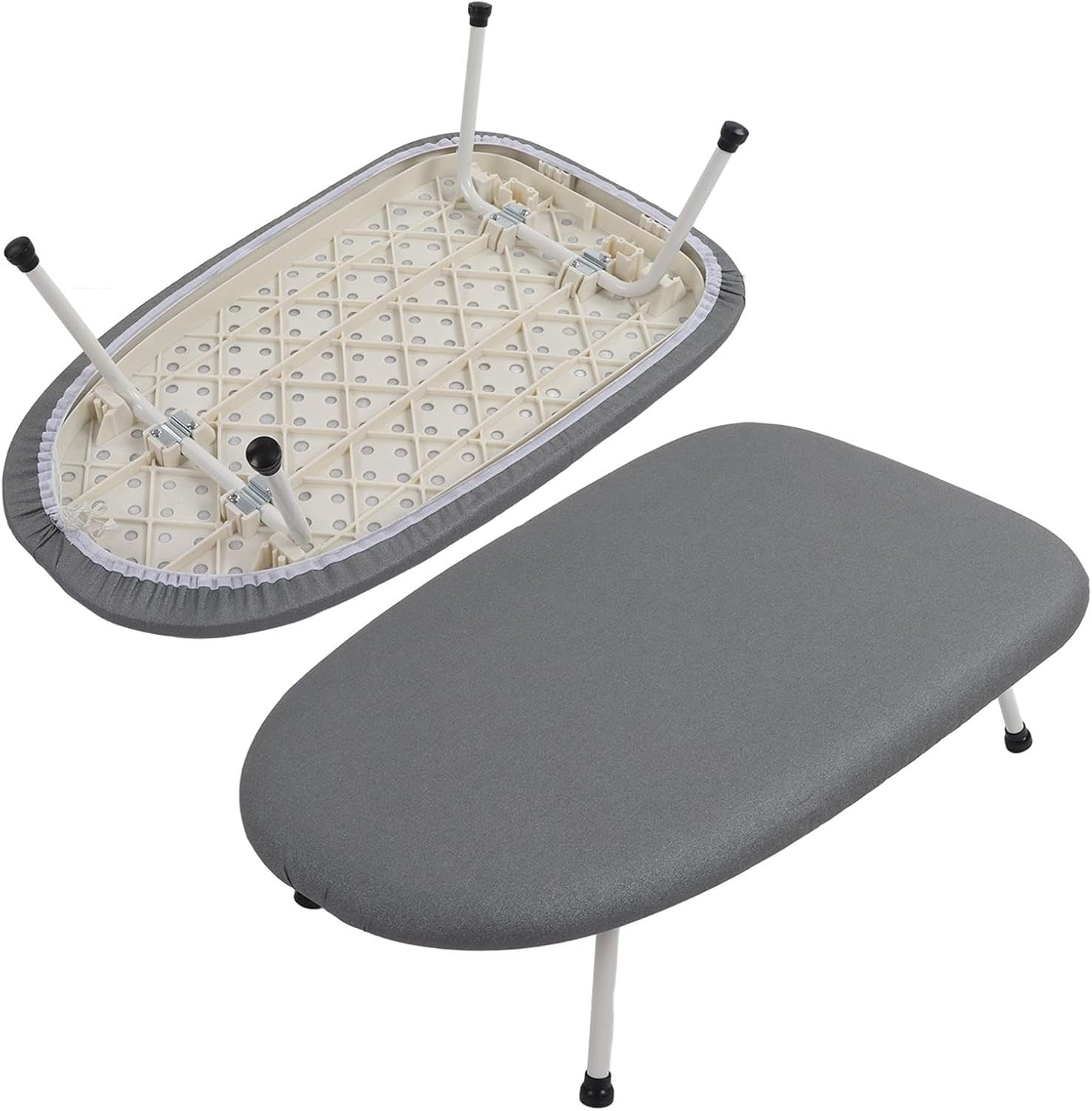 Tabletop Ironing Board Extra Wide Folding Legs Compact Space Saving