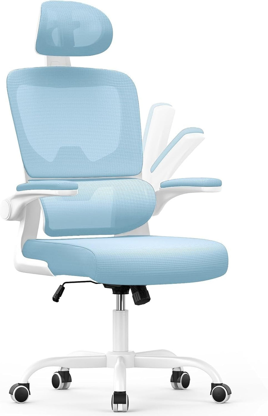 Ergonomic Mesh Office Chair with Adjustable Headrest Armrest Lumbar Support Blue