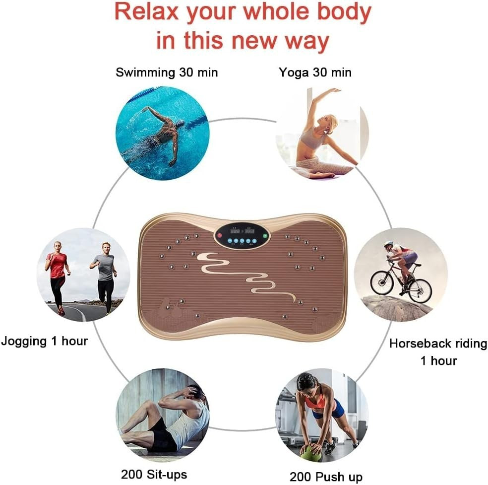 Whole Body Vibration Plate Exercise Machine 99 Intensity Home Training