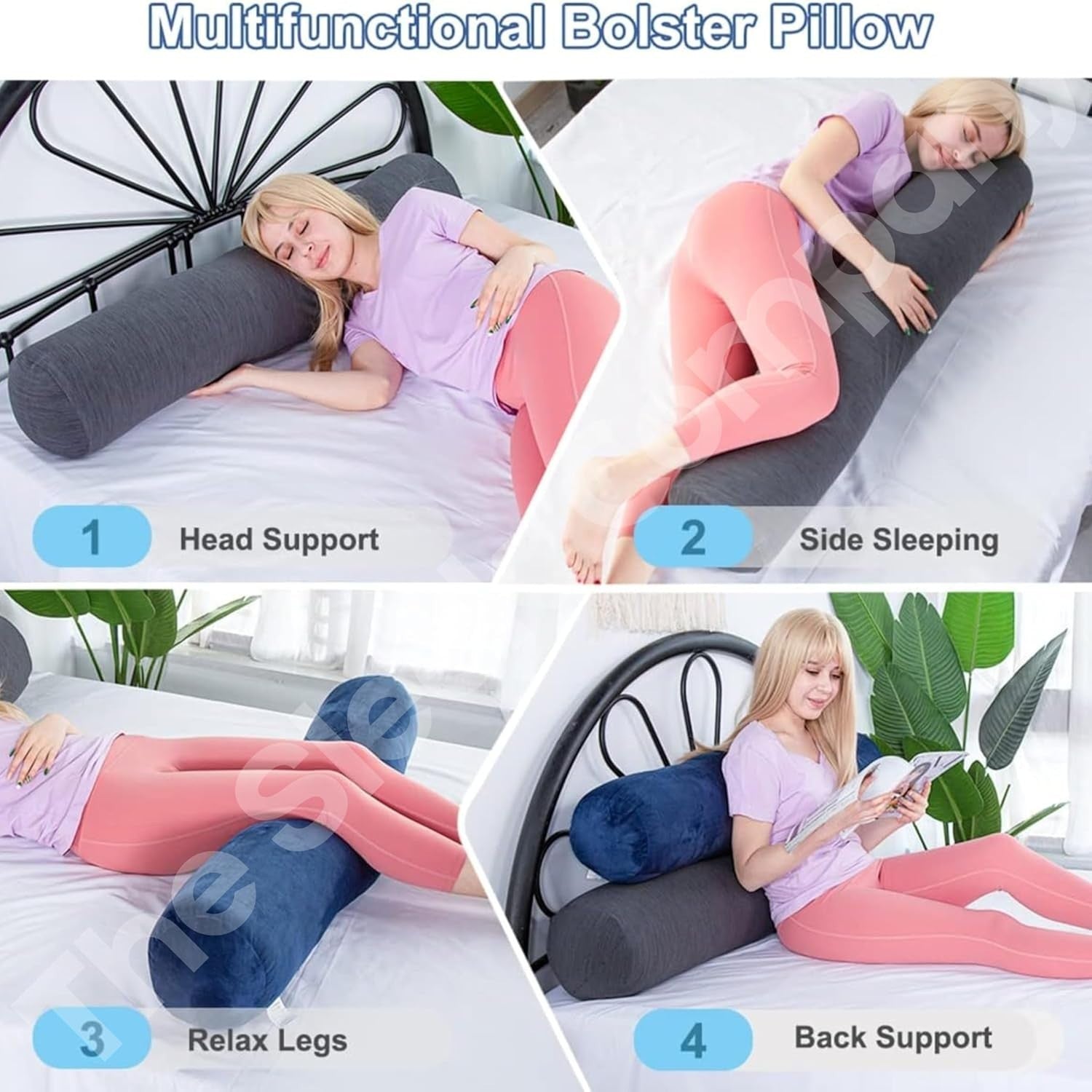 Pregnancy Body Pillow 145cm Full Length Support Back Side Sleep Cushion