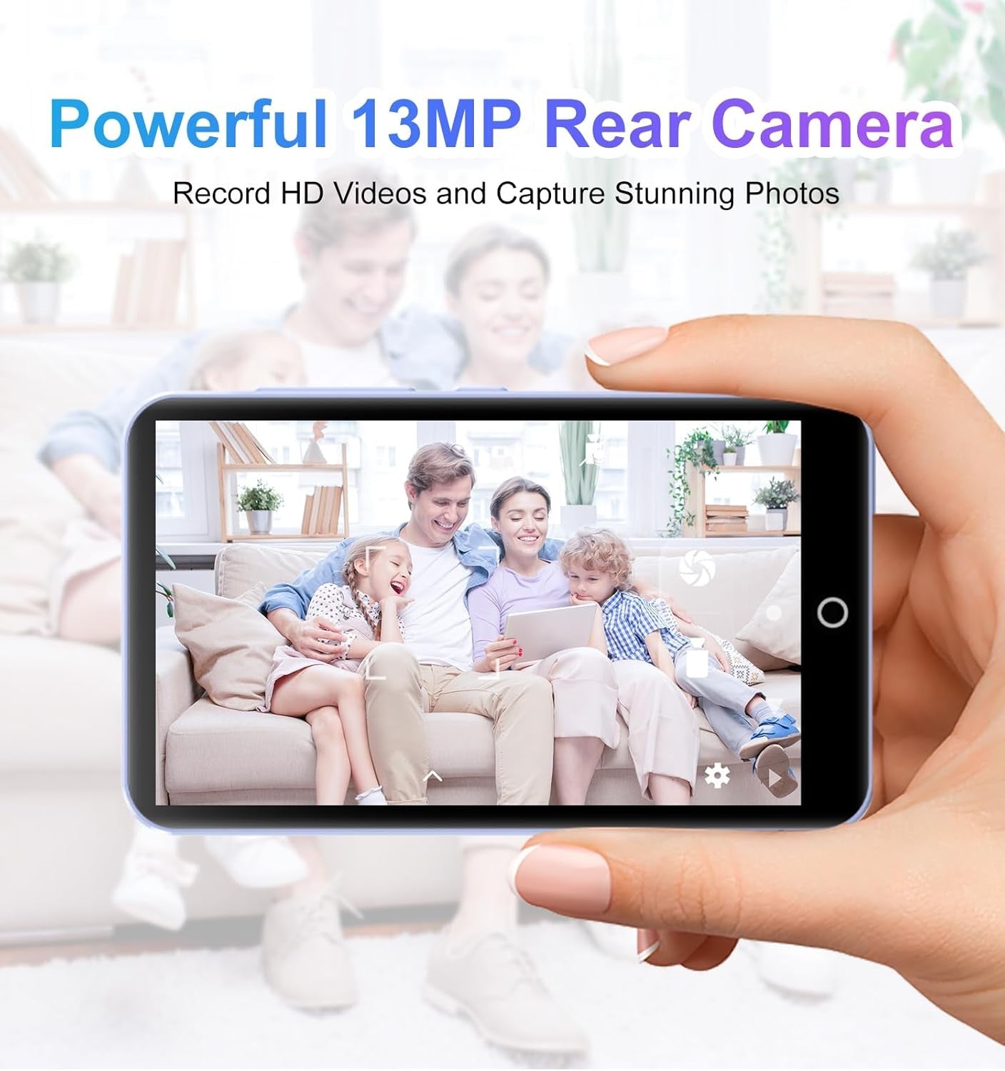 80GB MP3 MP4 Player Blue 4.02" Touch WiFi Bluetooth Camera