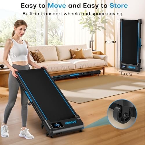 Foldable Walking Pad Treadmill 10KM/H 9% Incline 3-in-1 Home Jogging