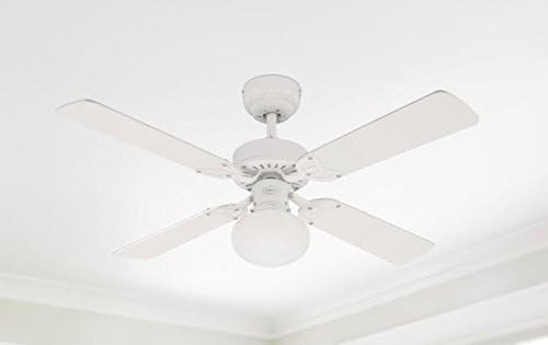 Westinghouse Vegas 105CM Ceiling Fan with Light White 3-Speed Reversible Blades