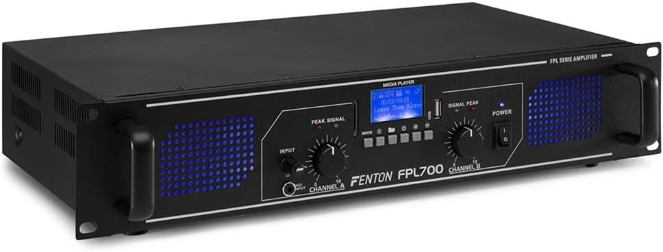 700W Digital Bluetooth Amplifier DJ PA Stereo USB SD AUX RCA Remote