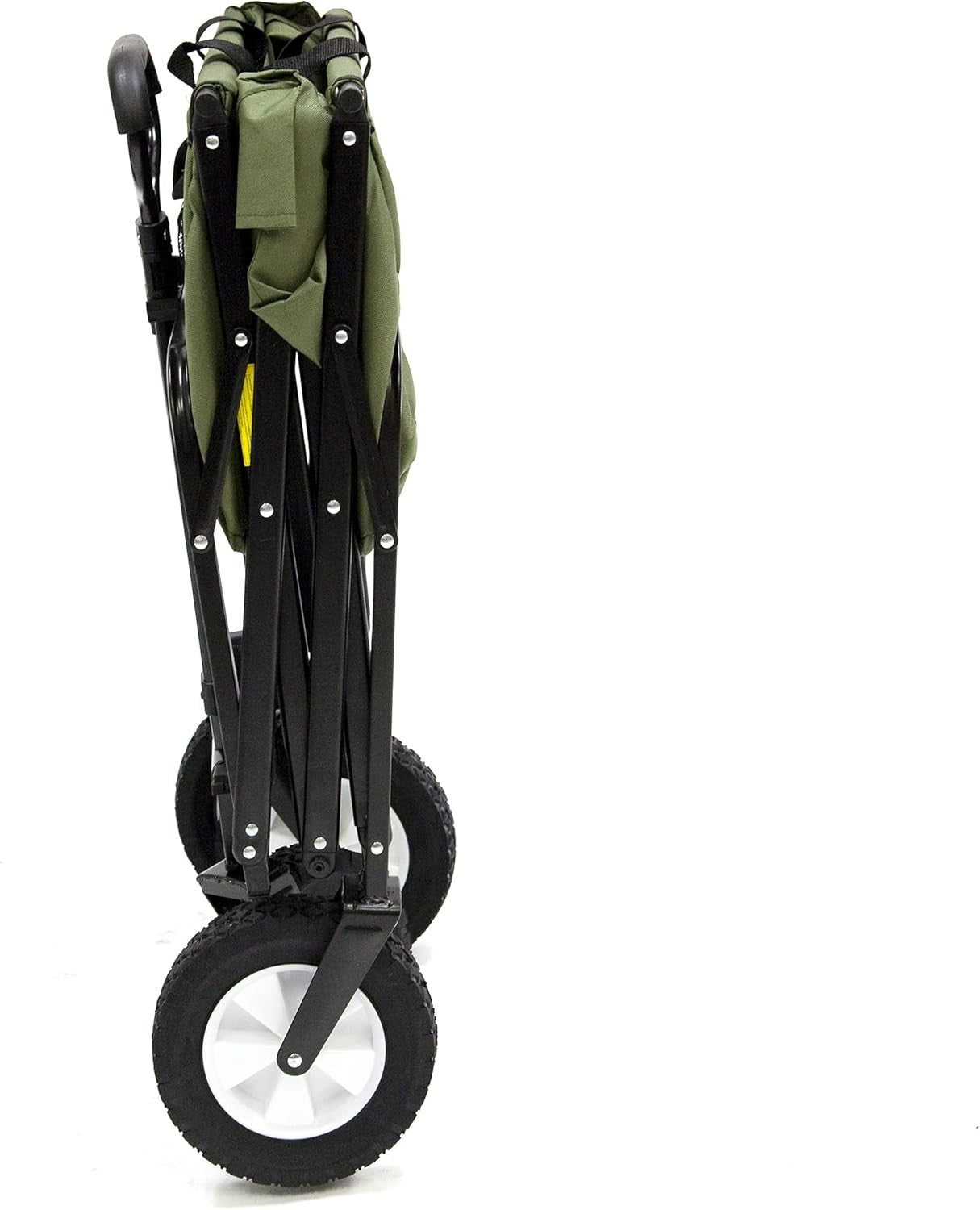 Folding Wagon Cart 150lb Load Heavy Duty Large Capacity Compact Green