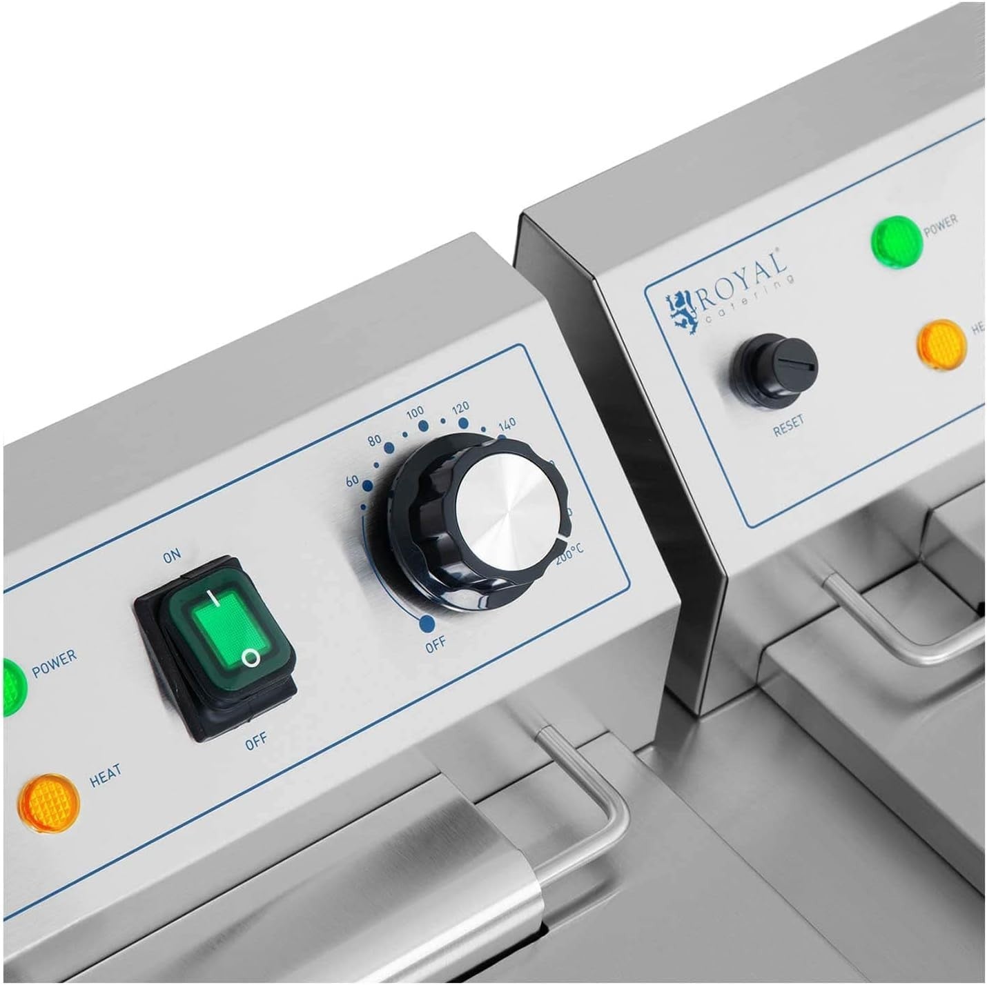 Commercial Electric Deep Fryer 2x9L Dual Tank 6000W Countertop