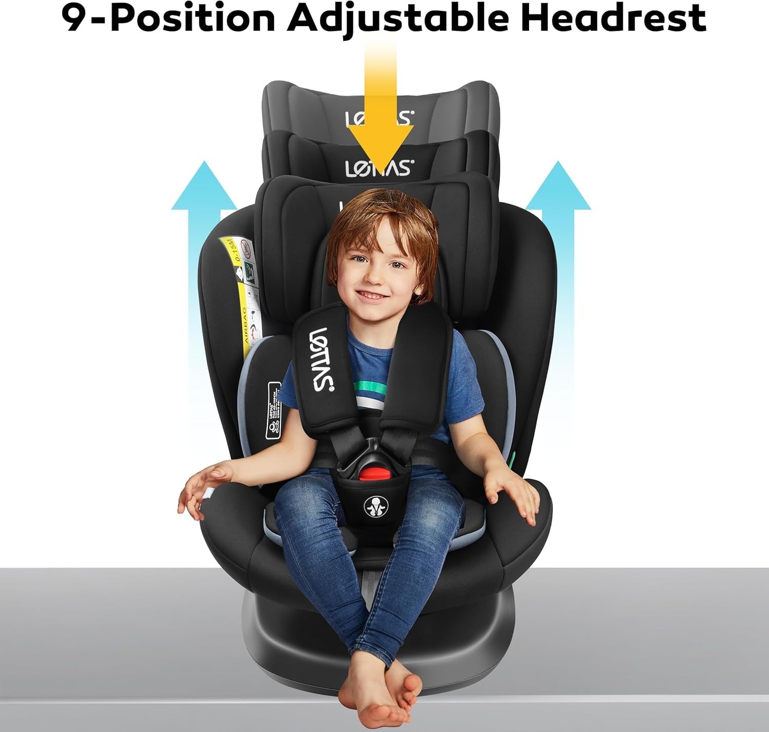 360° Rotating Baby Car Seat i-Size ISOFIX 0–12 Years Rear & Forward Facing