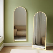 Full Length Mirror with Lights 160x60cm – Dimmable, Wall & Floor Mount