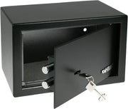Key Lock Security Safe Box Steel Cash Jewellery Document Home Office