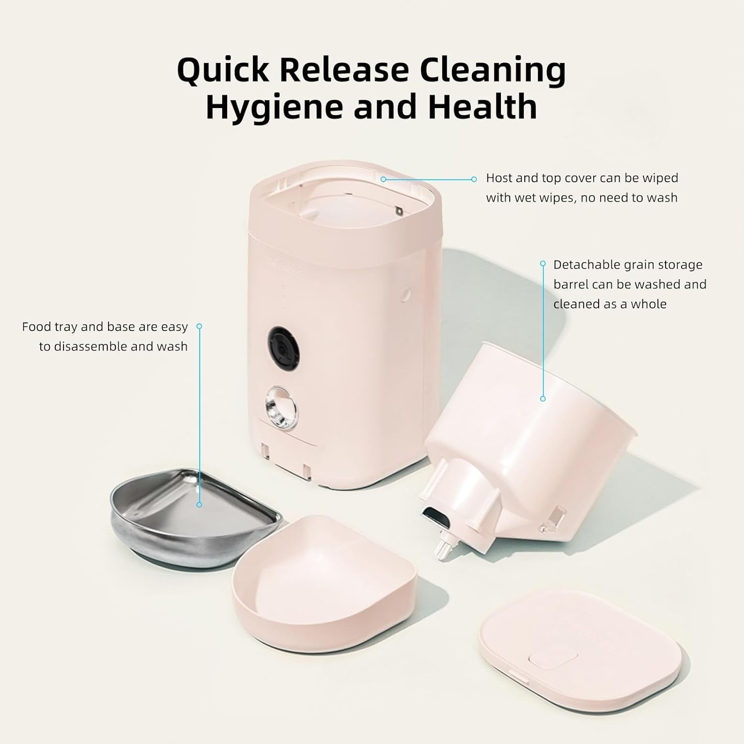Smart Pet Feeder with Camera WiFi App Control 4L Auto Cat Dog Feeder