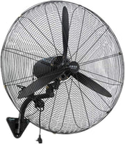 30" Industrial Wall Fan 3-Speed 230W Metal Oscillating Heavy Duty Cooling Copper