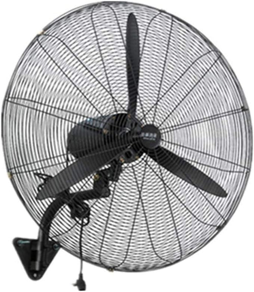 30" Industrial Wall Fan 3-Speed 230W Metal Oscillating Heavy Duty Cooling Copper