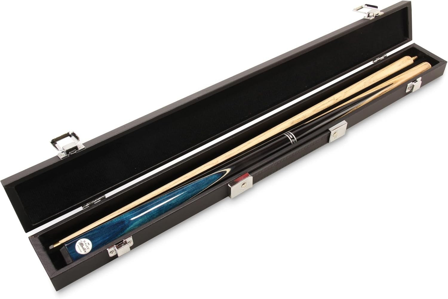 48" Junior Snooker Pool Cue 9.5mm Tip Ash Shaft 2-Piece w/ Case
