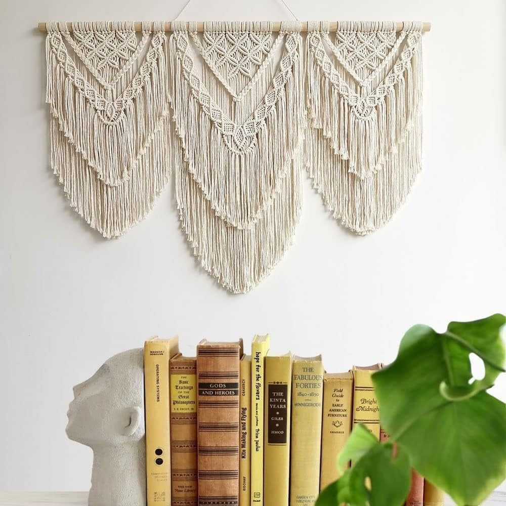 Large Boho Macrame Wall Hanging 110x82cm Bedroom Decor