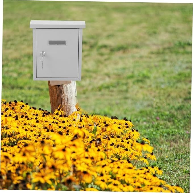 Wall Mounted Mailbox Stainless Steel Outdoor Post Box Secure Letter Holder