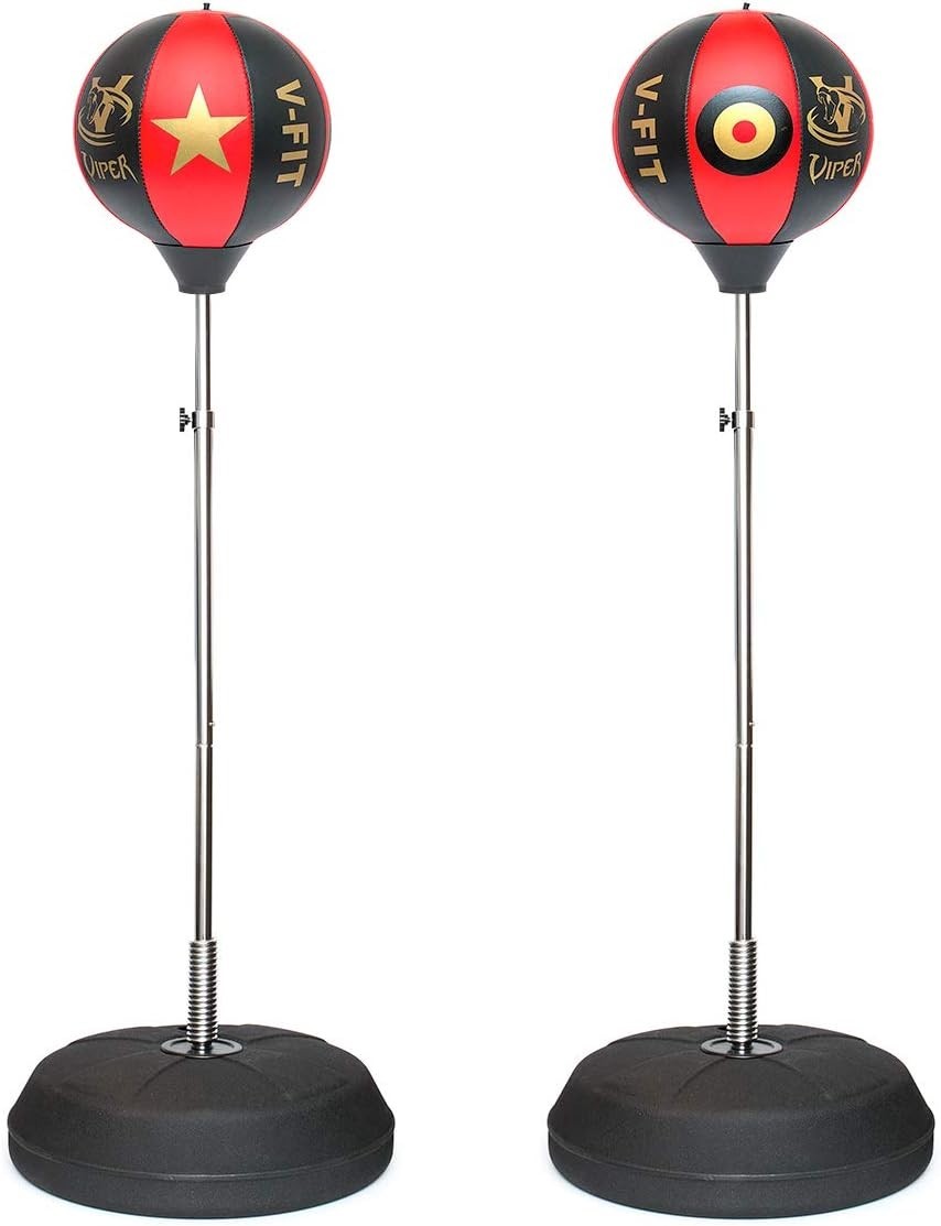 Kids Freestanding Boxing Punch Bag 4FT Adjustable Height Gloves Set