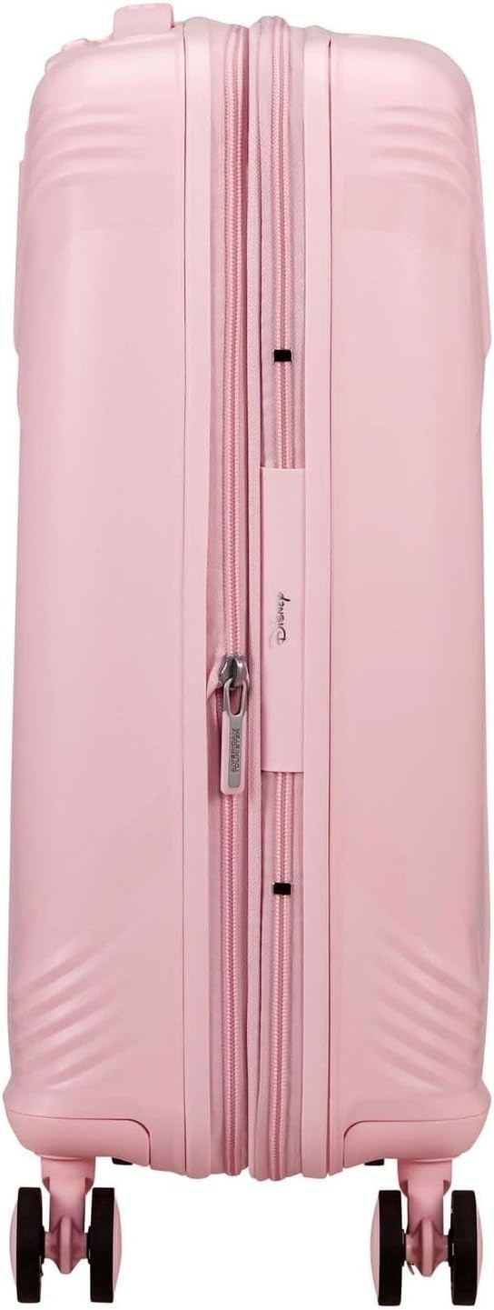 Cabin Hard Shell Suitcase Expandable 55cm TSA Lock Spinner Pink