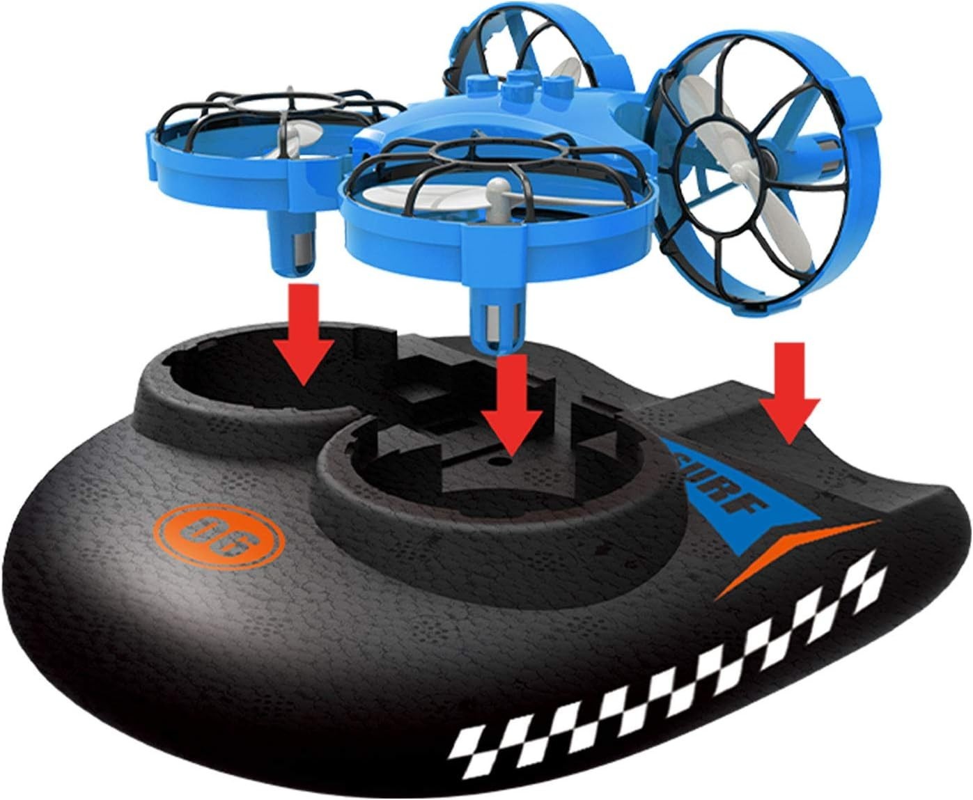 3-in-1 RC Drone Toy with LED Lights, Flip Stunts & Easy Remote Control