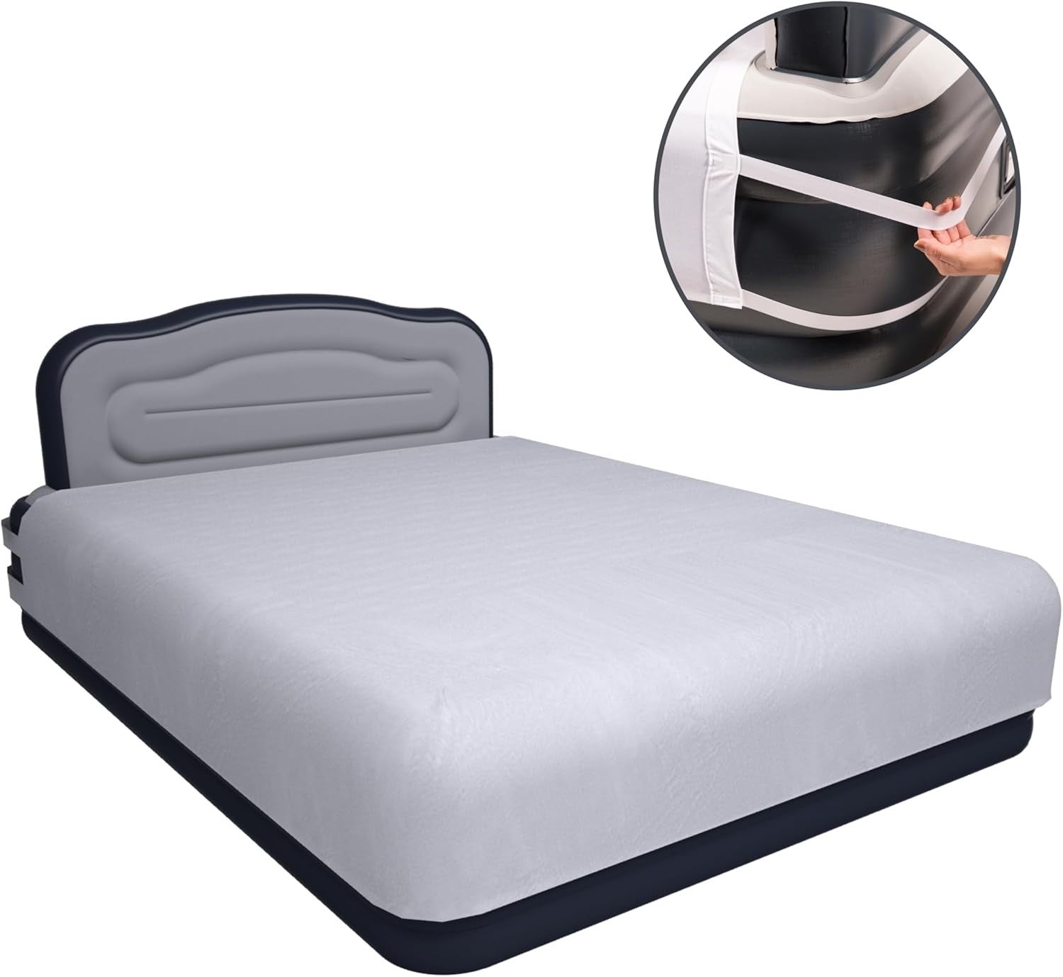 King Size Self Inflating Air Bed Built In Electric Pump Luxury Guest Mattress