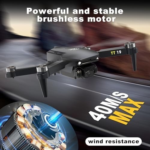 1080P HD Foldable Drone w/ Brushless Motor Obstacle Avoidance 3D Flip Quadcopter