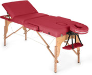 Stationary Massage Therapy Table Spa Bed With Adjustable Headrest Recline