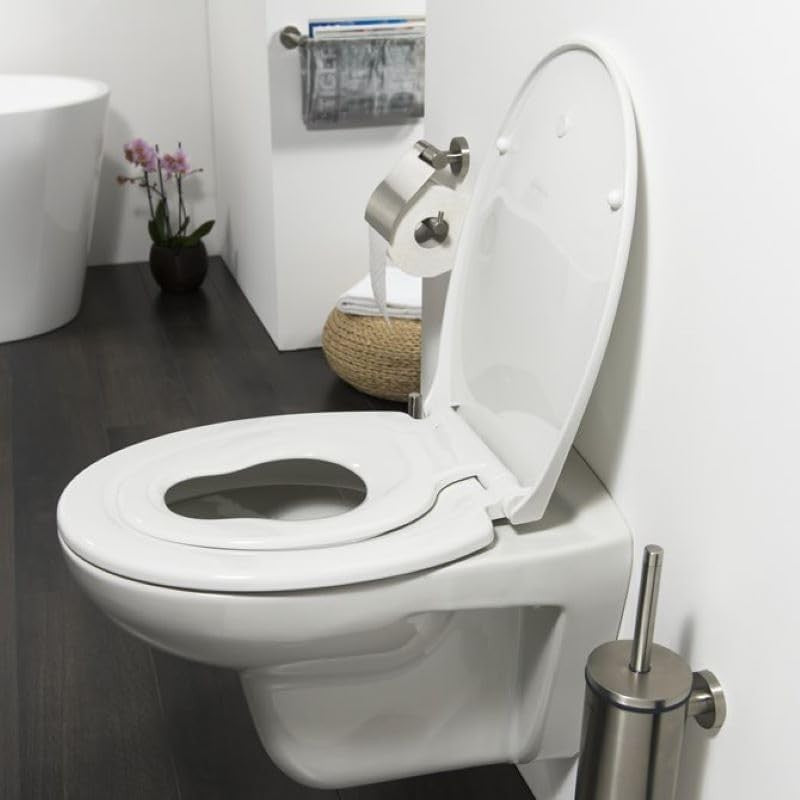 Family Toilet Seat Soft Close 2-in-1 Child Seat Quick Release UF Top Fix Oval