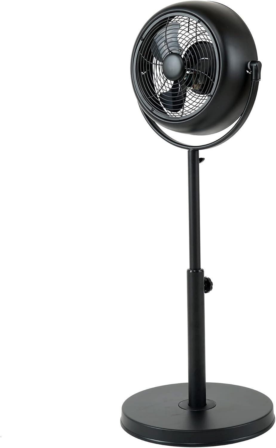 8" Retro Pedestal Stand Fan 3-Speed Adjustable 360° Rotating Quiet Desk Cooling