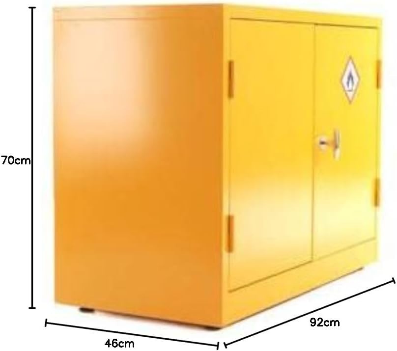 Fireproof Lockable COSHH Cabinet Metal Storage for Hazardous Chemicals