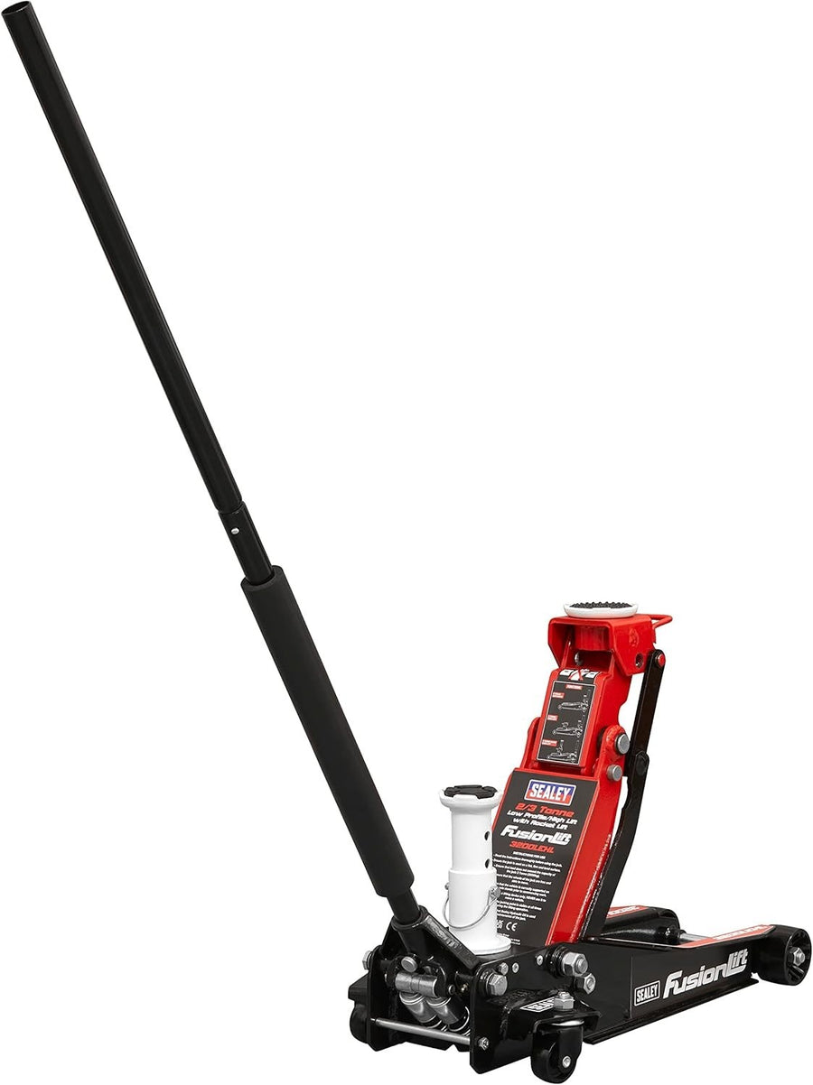 3 Ton Low Profile High Lift Trolley Jack Super High Reach Rocket Lift 98–770mm