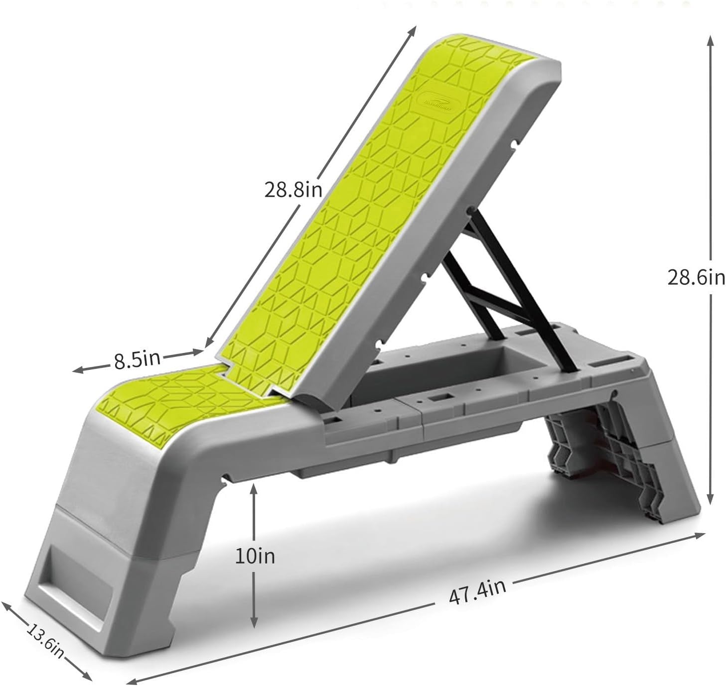 Adjustable Aerobic Deck Workout Platform Foldable Home Fitness Bench