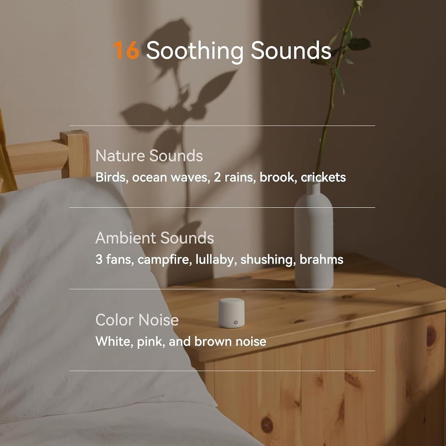 Portable White Noise Sound Machine Bluetooth Travel Speaker midnight green