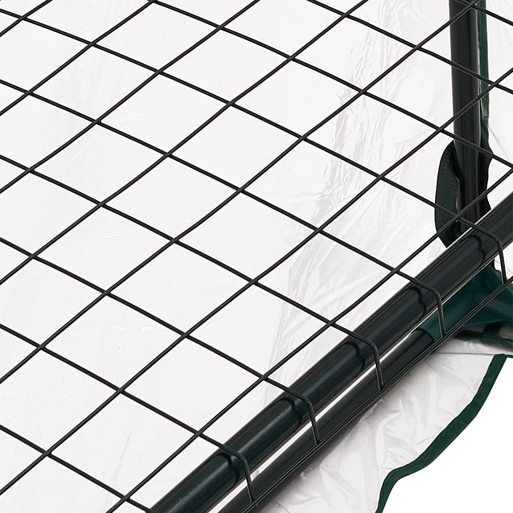 Compact Walk-In Greenhouse 3 Tier 6 Shelves PE Cover for Plants & Seedlings