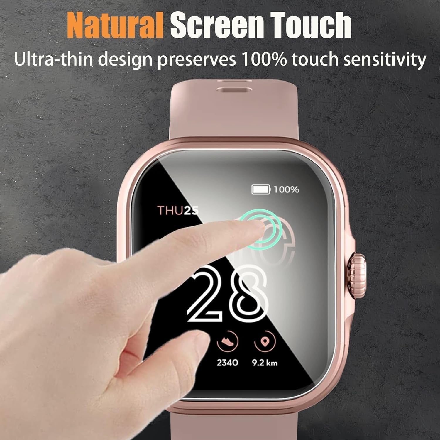 MP3 Player Screen Protector 2.4" Clear TPU Film 6 Pack