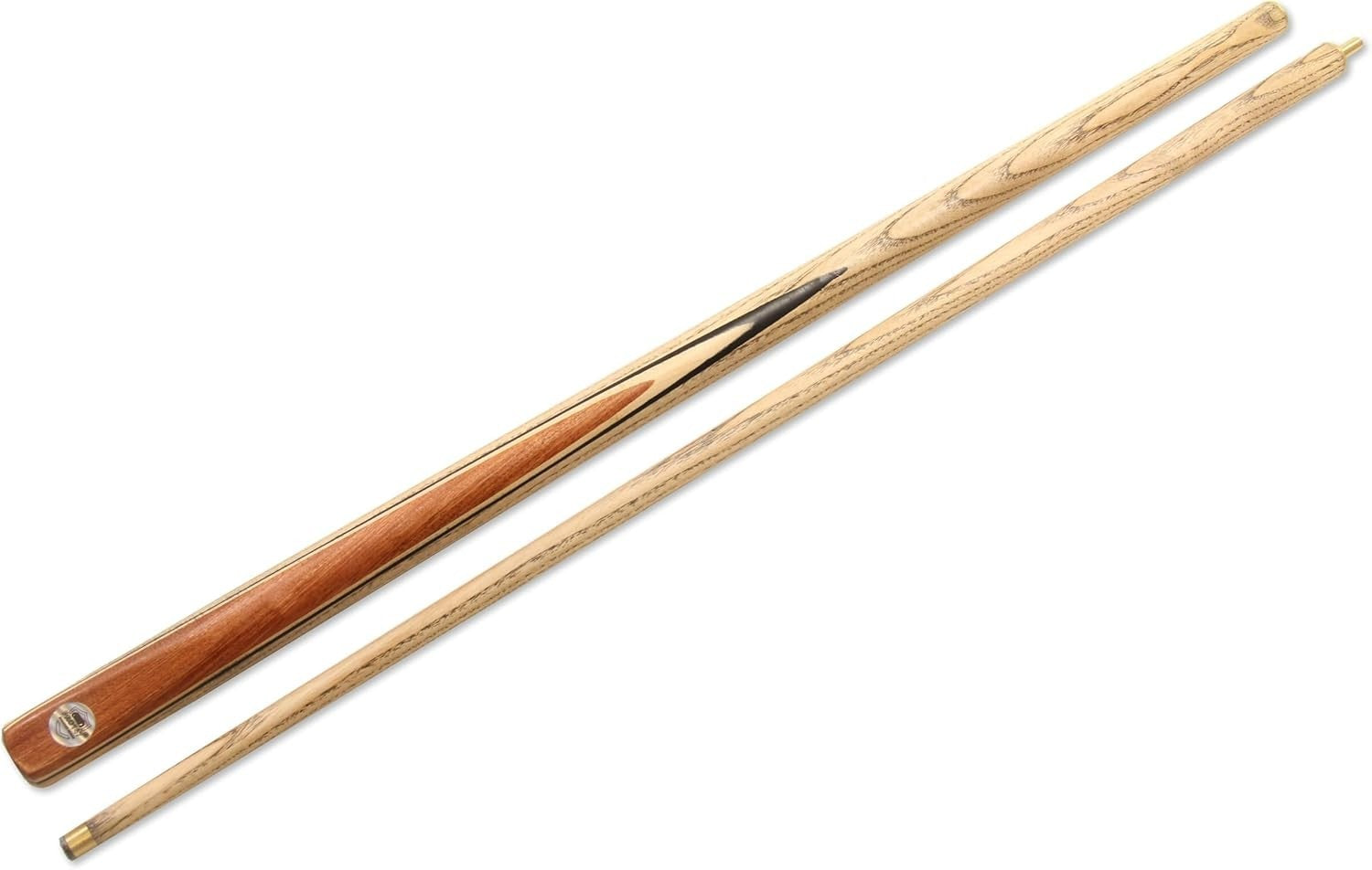 2pc Ash Snooker Pool Cue 9.5mm Tip Centre Joint 18-19oz 57in
