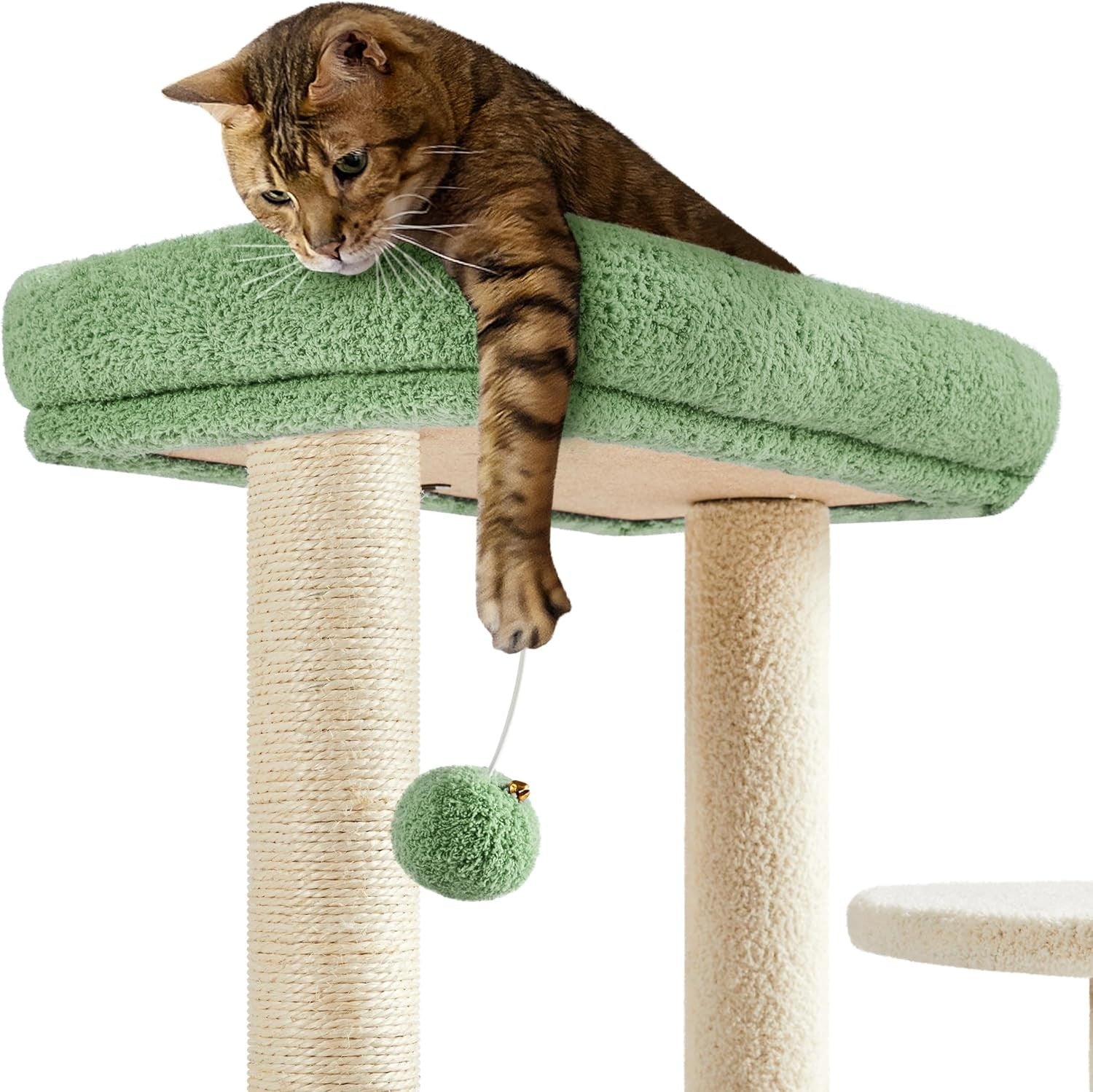 90cm Cat Tree Tower with Perches Scratching Posts Indoor Cat Condo