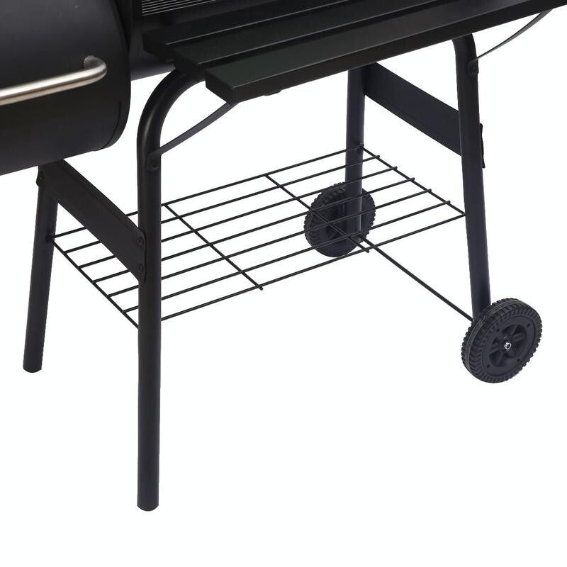Alabama Alf’s Charcoal BBQ Smoker Grill – Barrel Style Trolley BBQ Outdoor