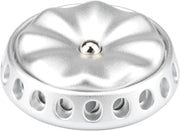Silent Silver Flower Metal Fidget Spinner DIY Desk Coin Slider