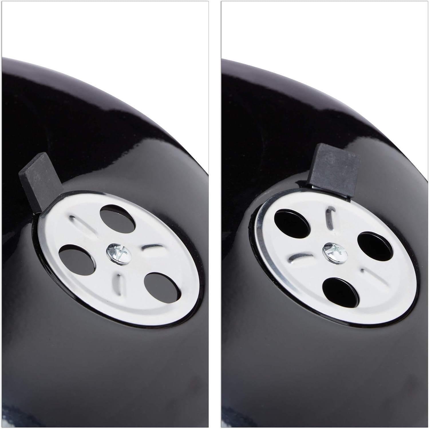 Portable Charcoal Kettle BBQ Grill 40cm with Lid & Wheels for Garden & Camping
