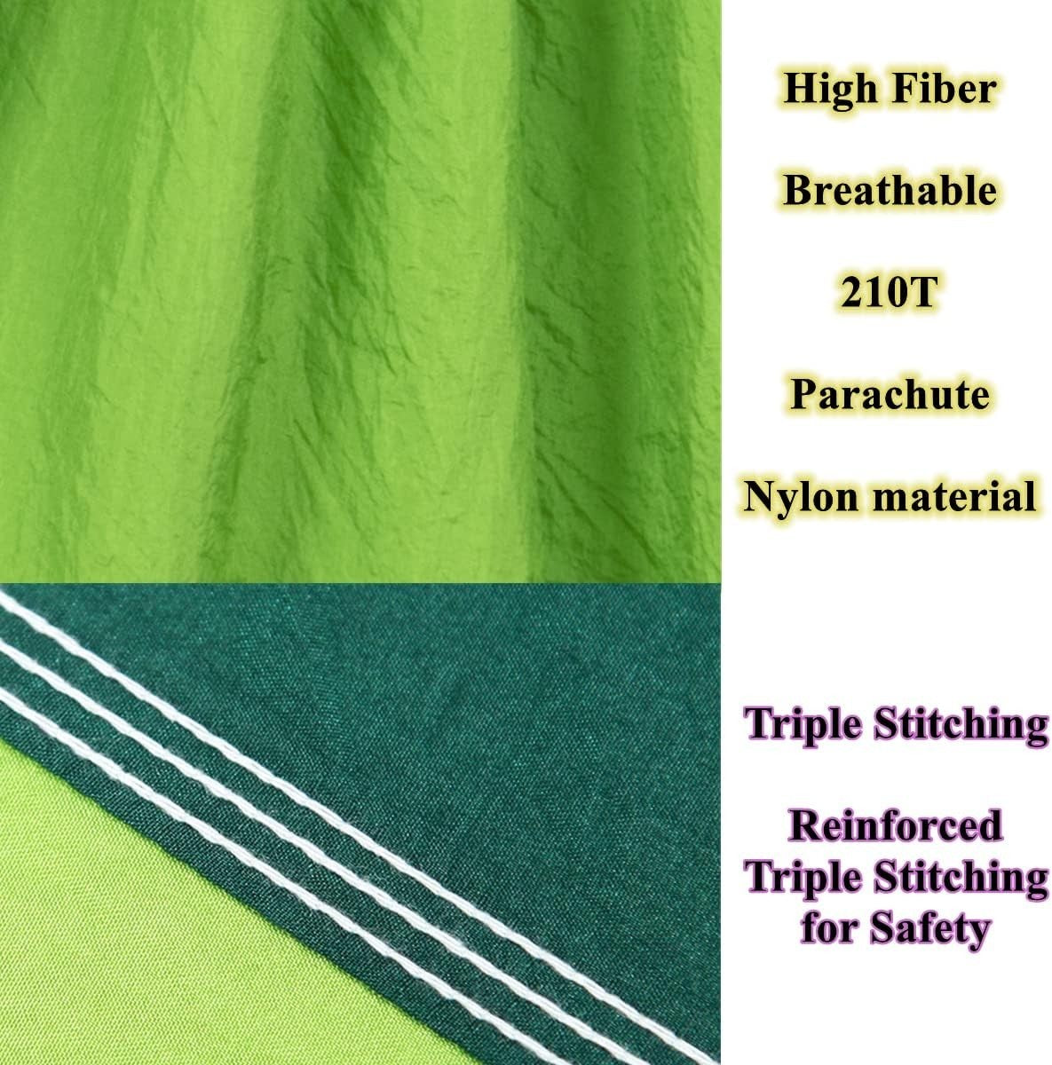 Double Camping Hammock 270x140cm Ultralight Nylon 500lb + Straps Set