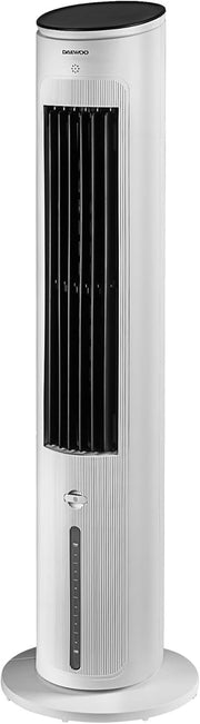 3-in-1 Tower Air Cooler – 4L Water Tank Purifier Fan White with Timer & Remote