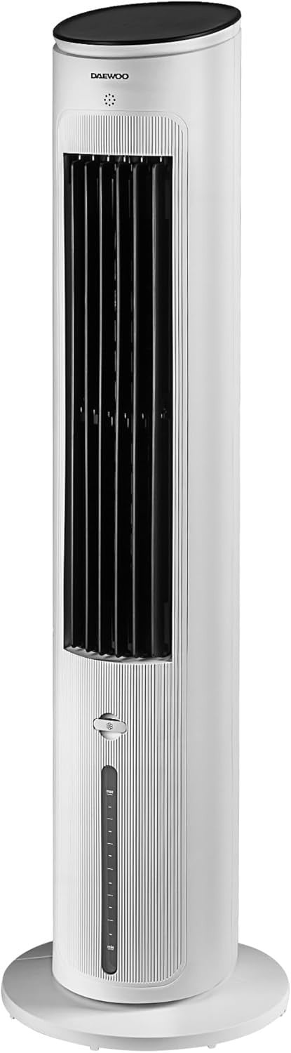 3-in-1 Tower Air Cooler – 4L Water Tank Purifier Fan White with Timer & Remote
