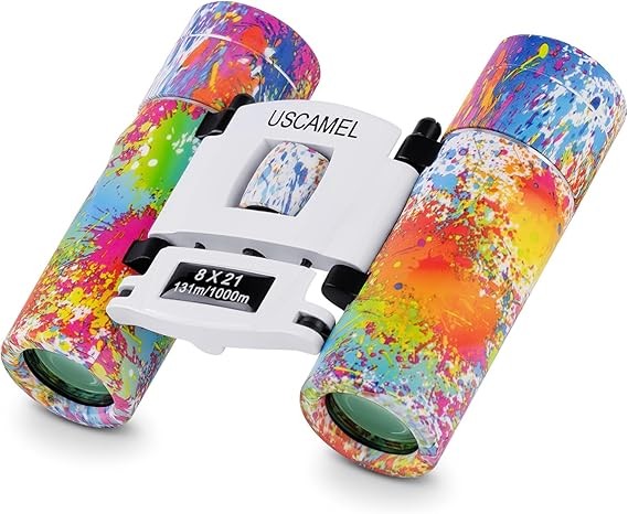 8x21 Kids Waterproof Compact Binoculars Mini Travel Bird Watching Mix Colours