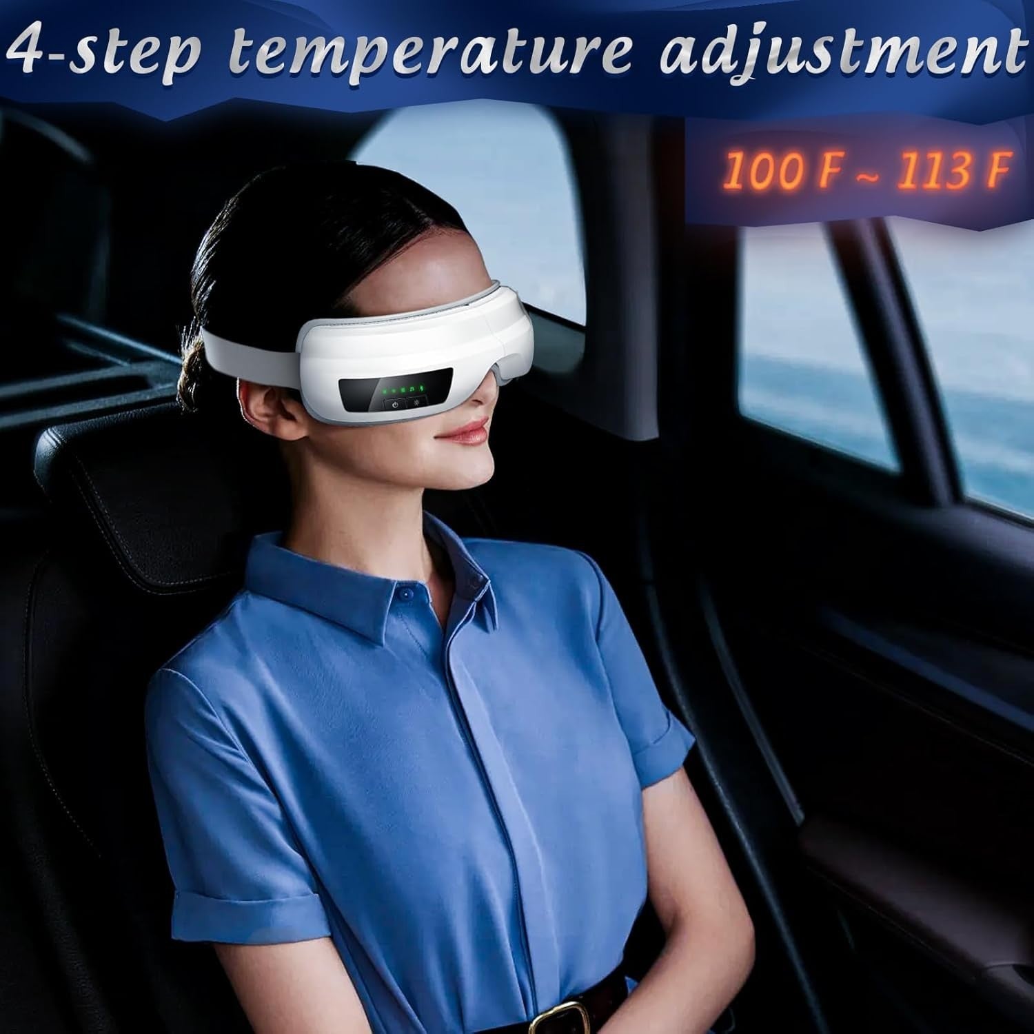 Heated Eye Massager Compression Bluetooth Sleep Mask