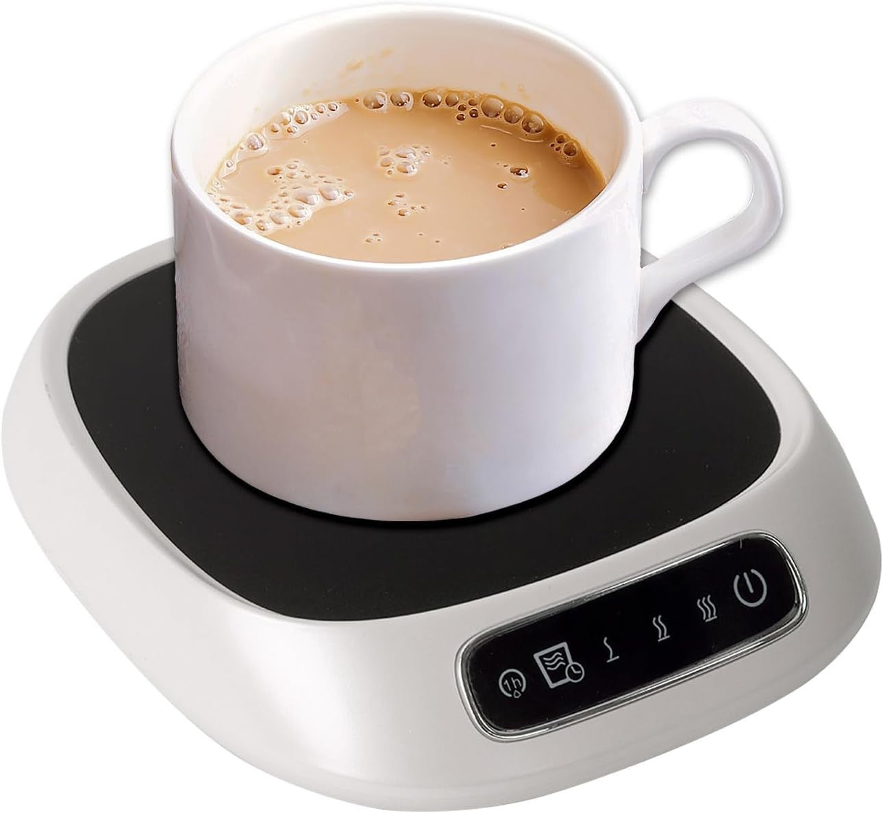 White USB Coffee Mug Warmer 3 Temp 85°C Smart Desk Heater